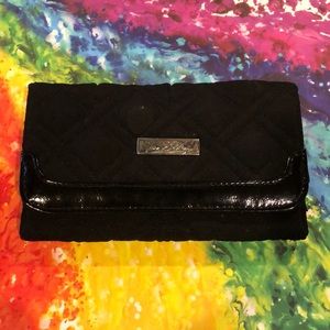 Large Black Vera Bradley Billfold